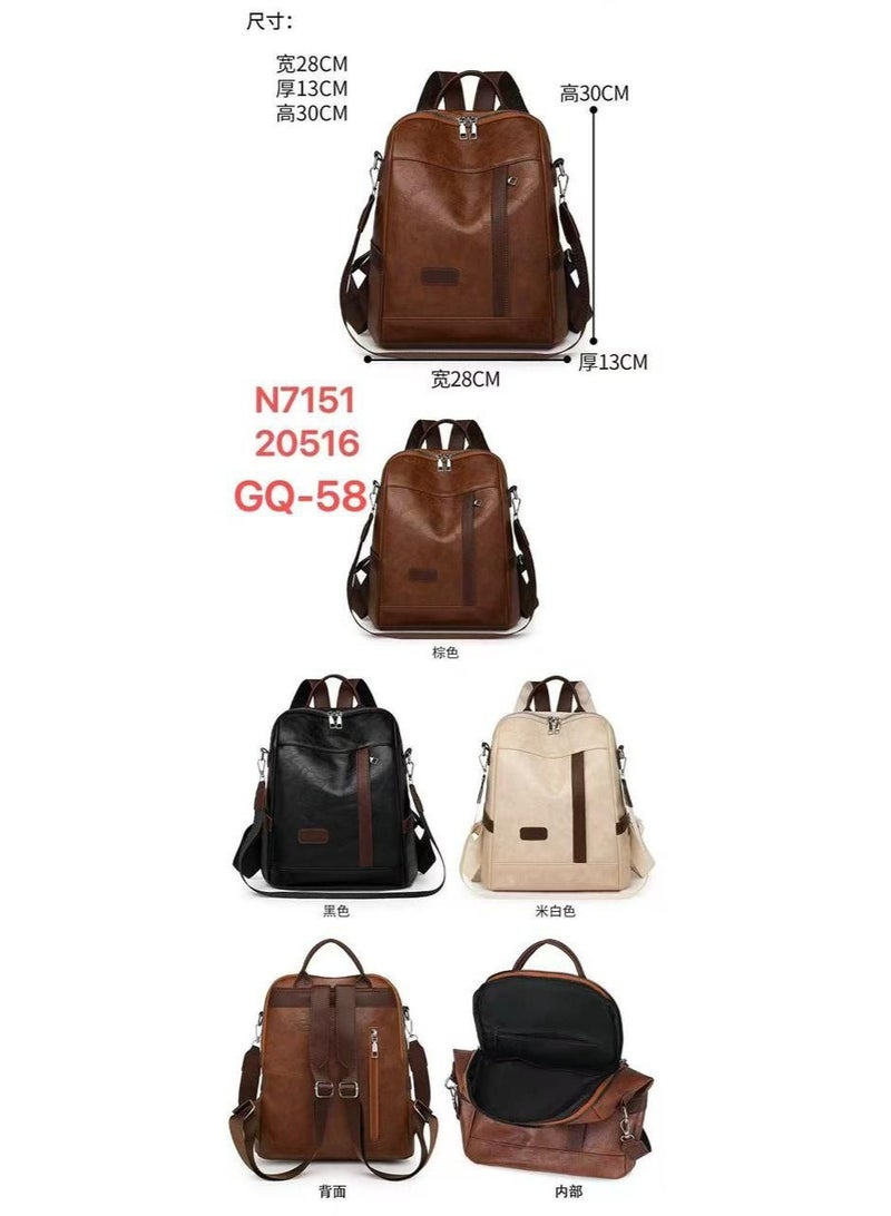 حقيبة الظهر الجلدية الحضرية - Image 2